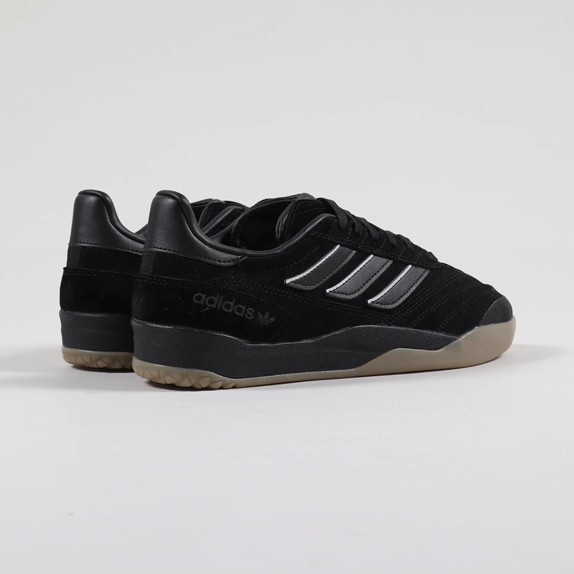 Adidas Skateboarding Mens Copa Nationale Shoes Black Silver Gum