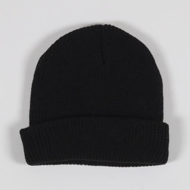 Huf Worldwide Mens Woven Usual Beanie Black Winter Hat