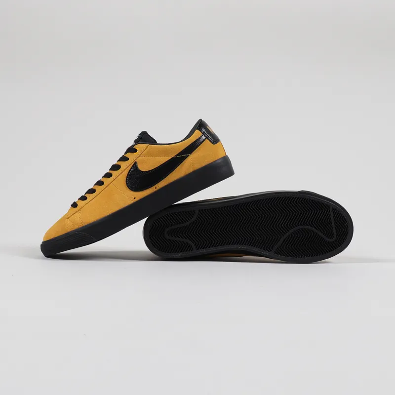 Nike SB Blazer Low GT Shoes University Gold Black-2