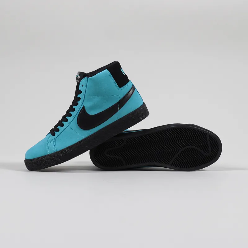Nike SB Blazer Mid Shoes Baltic Blue Black-2