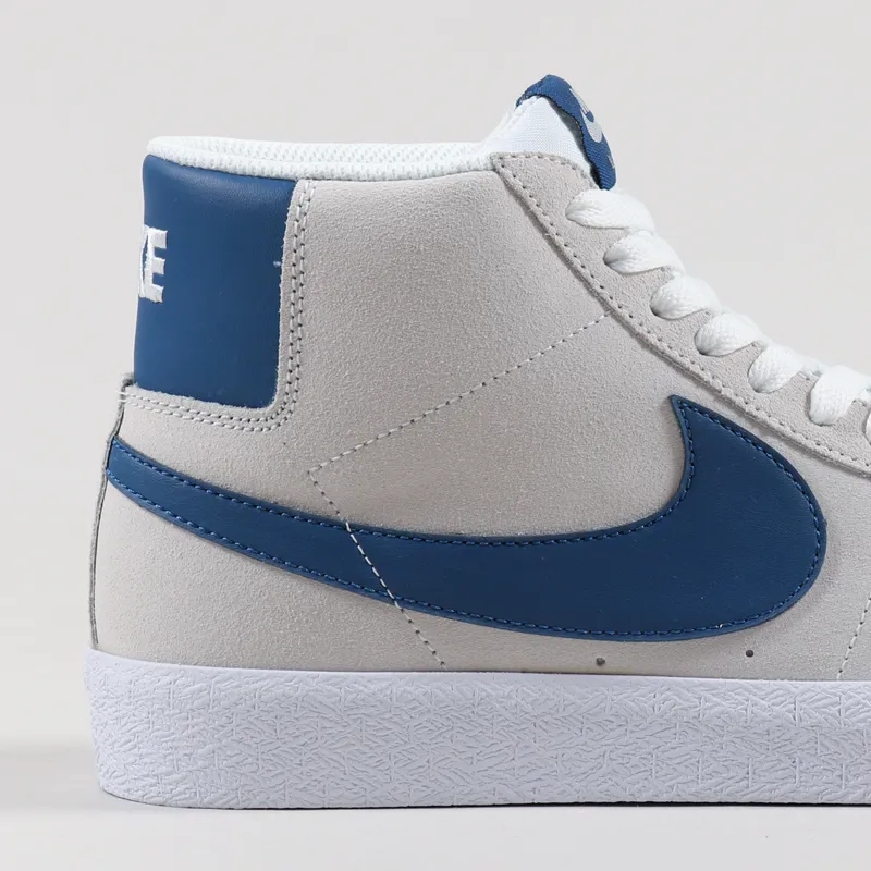 Nike SB Blazer Mid Shoes White Court Blue-5
