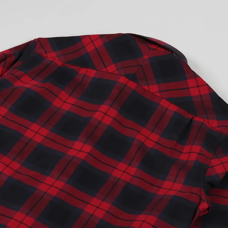 Fred Perry Bold Tartan Shirt Deep Red-3