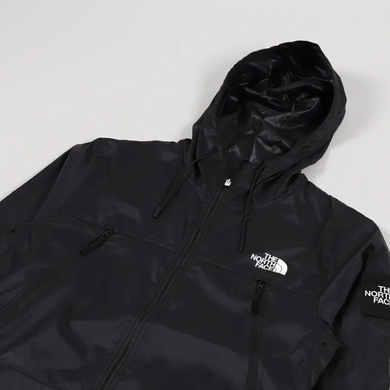 The North Face Mens Lightweight Black Box 1990 Wind Jacket Black