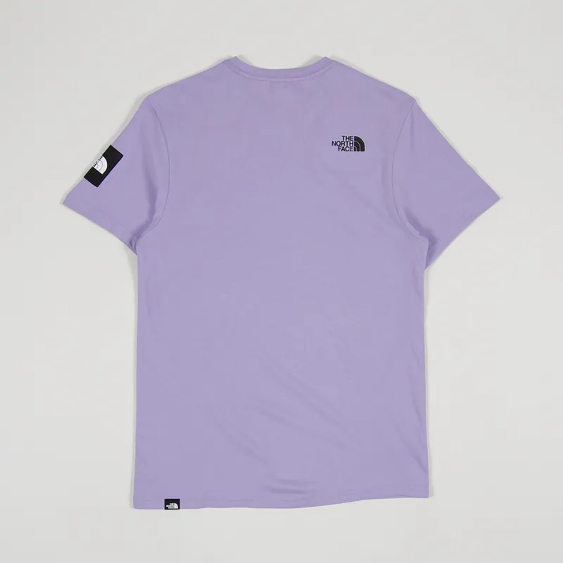 The North Face Mens SS Black Box Graphic T Shirt Sweet Lavender