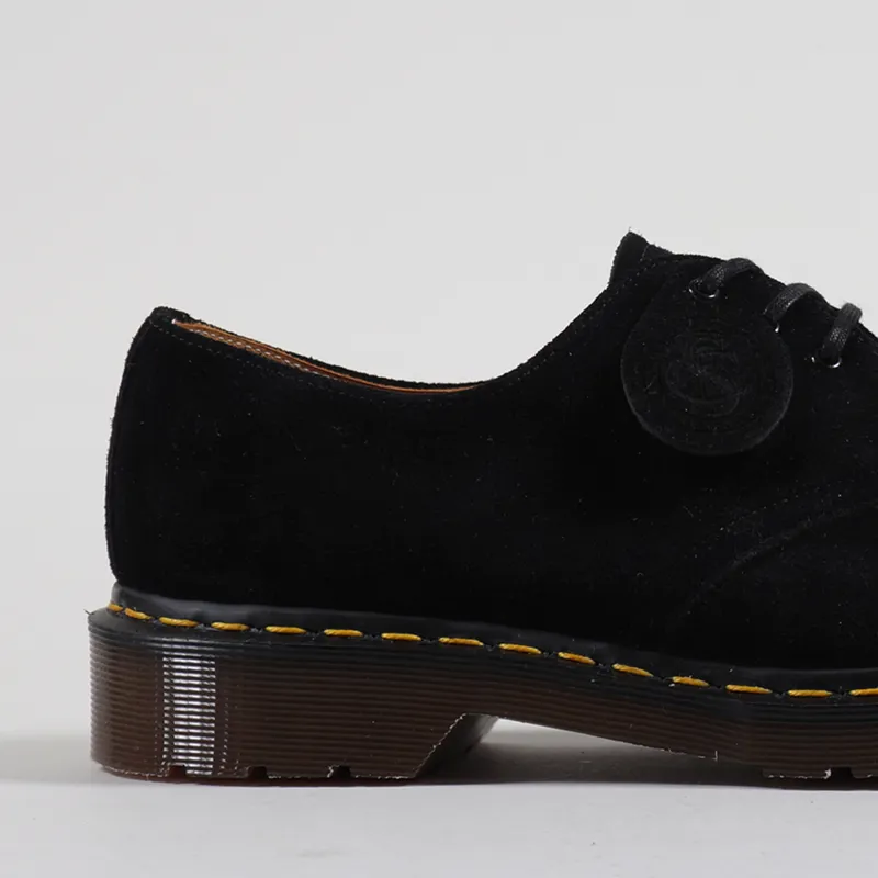 Dr Martens Made In England 1461 Desert Oasis Suede Shoes Black-6