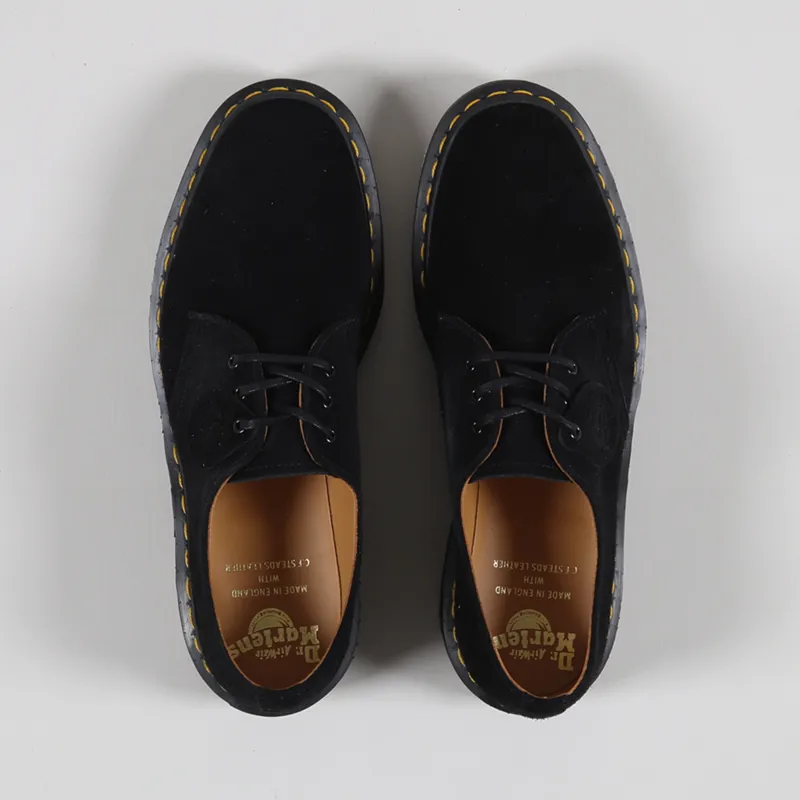 Dr Martens Made In England 1461 Desert Oasis Suede Shoes Black-4