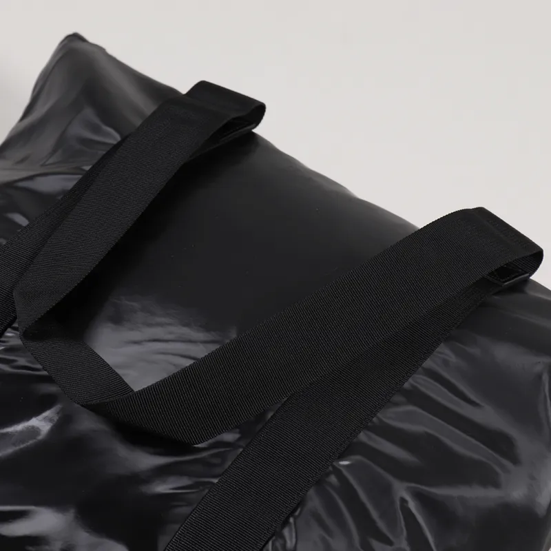 Rains Tote Bag Rush Shiny Black-3