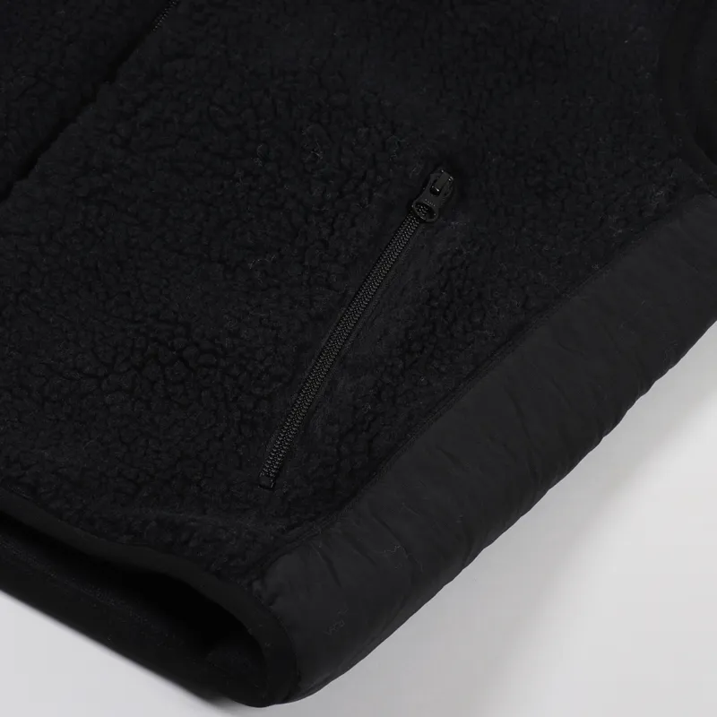 Stussy Block Sherpa Vest Black-8