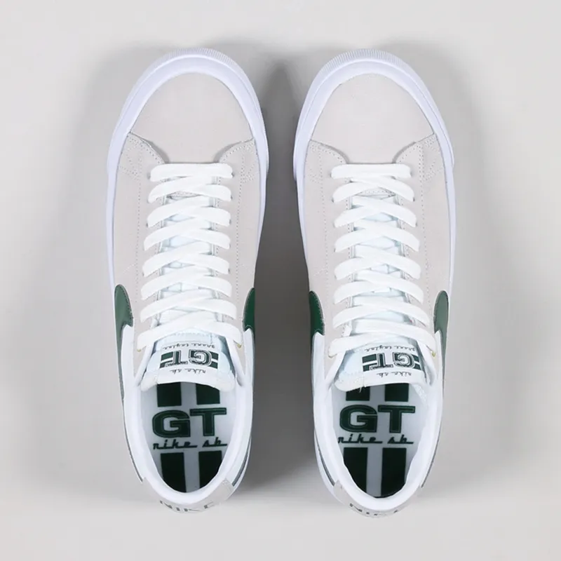 Nike SB Blazer Low Pro GT Shoes White Fir-4