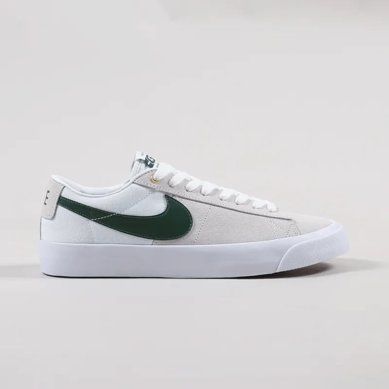 Nike SB Blazer Low Pro GT Shoes White Fir-3