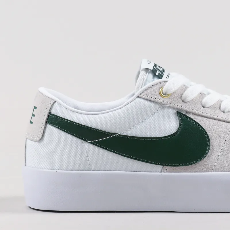 Nike SB Blazer Low Pro GT Shoes White Fir-5