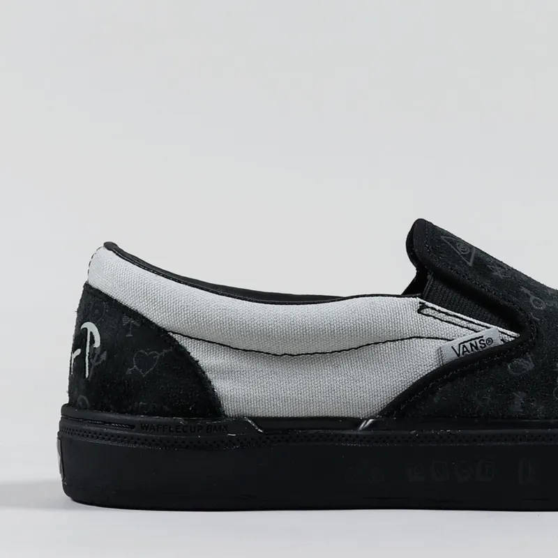 Vans x Cult BMX Slip-On Shoes Black Grey-5