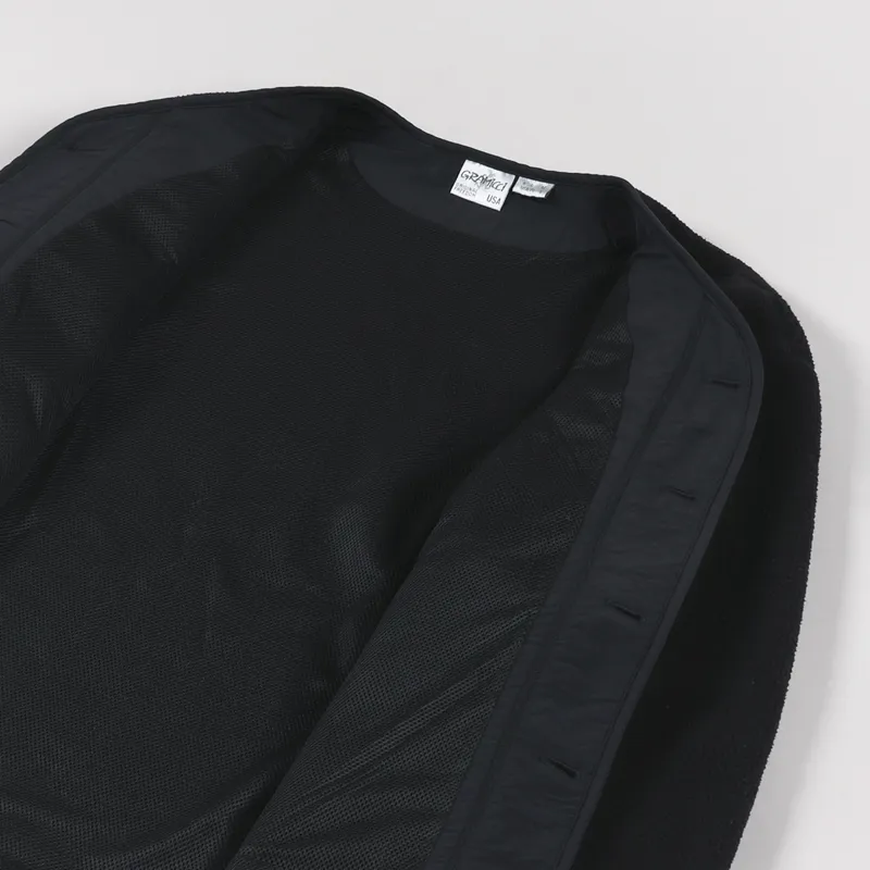 Gramicci Boa Fleece Cardigan Black-4