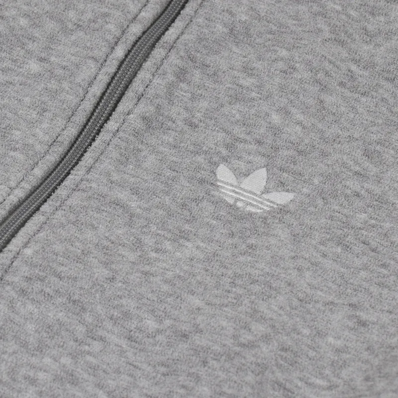 Adidas Skateboarding Boucle Track Jacket Grey White-6
