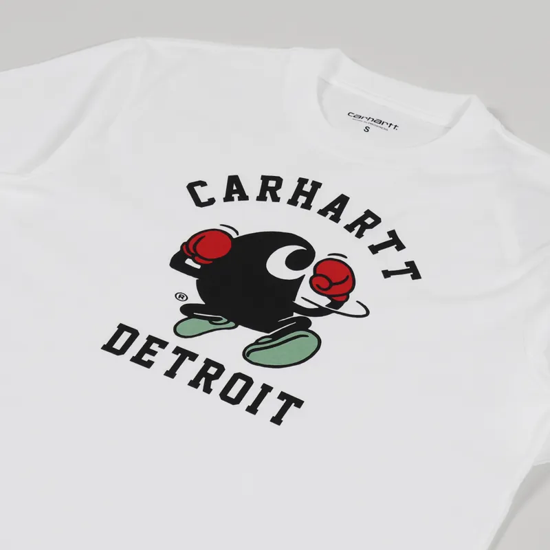 Carhartt WIP Boxing C T Shirt White-2