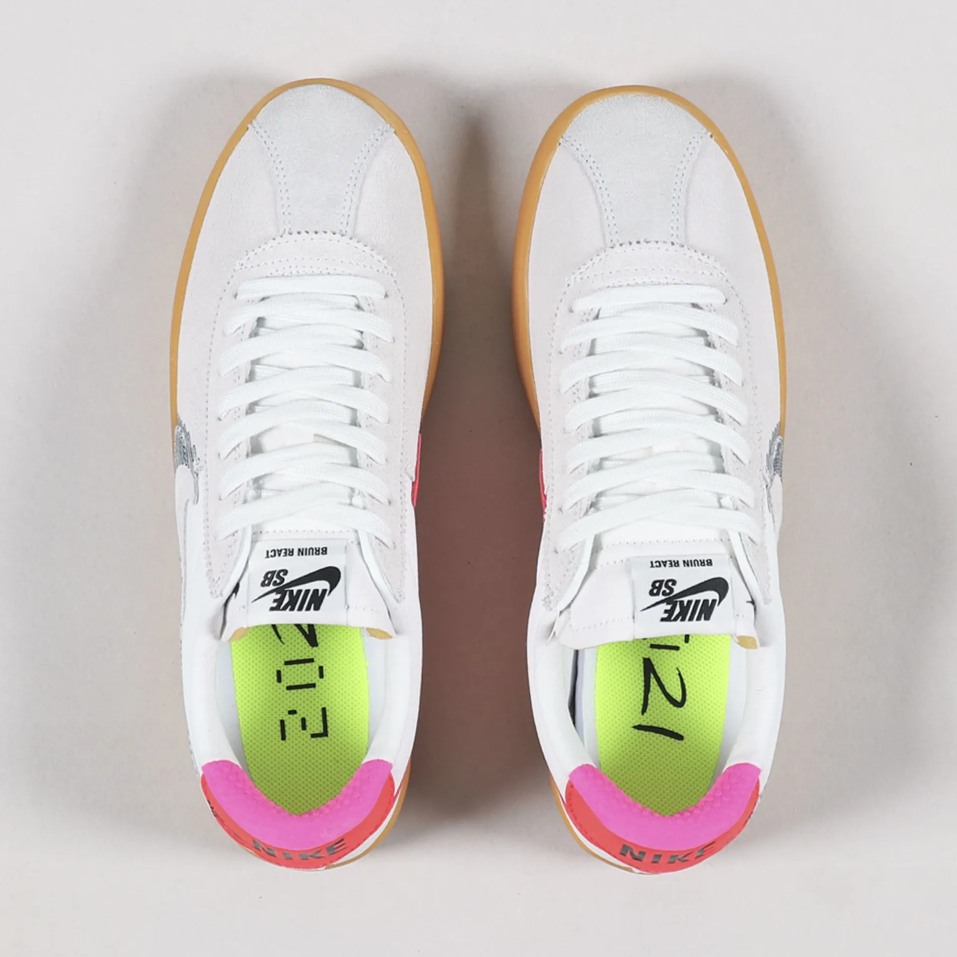 Nike SB Bruin React Shoes Summit White Black