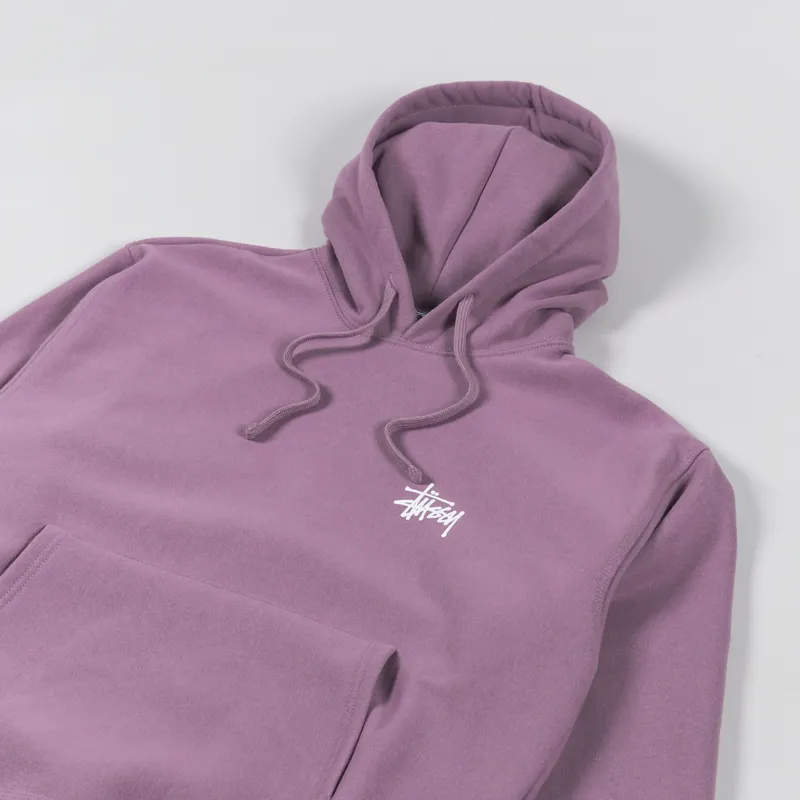 Stussy Basic Hoodie Orchid-3