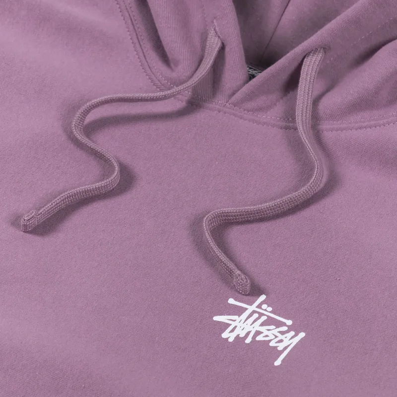 Stussy Basic Hoodie Orchid-7