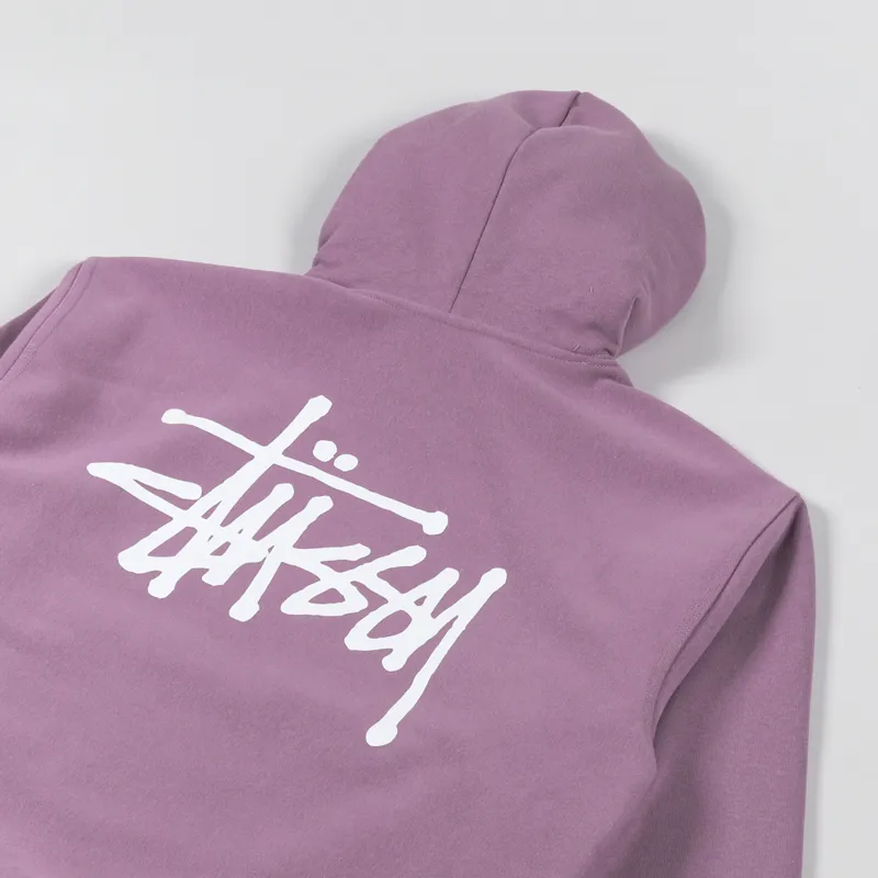 Stussy Basic Hoodie Orchid-2
