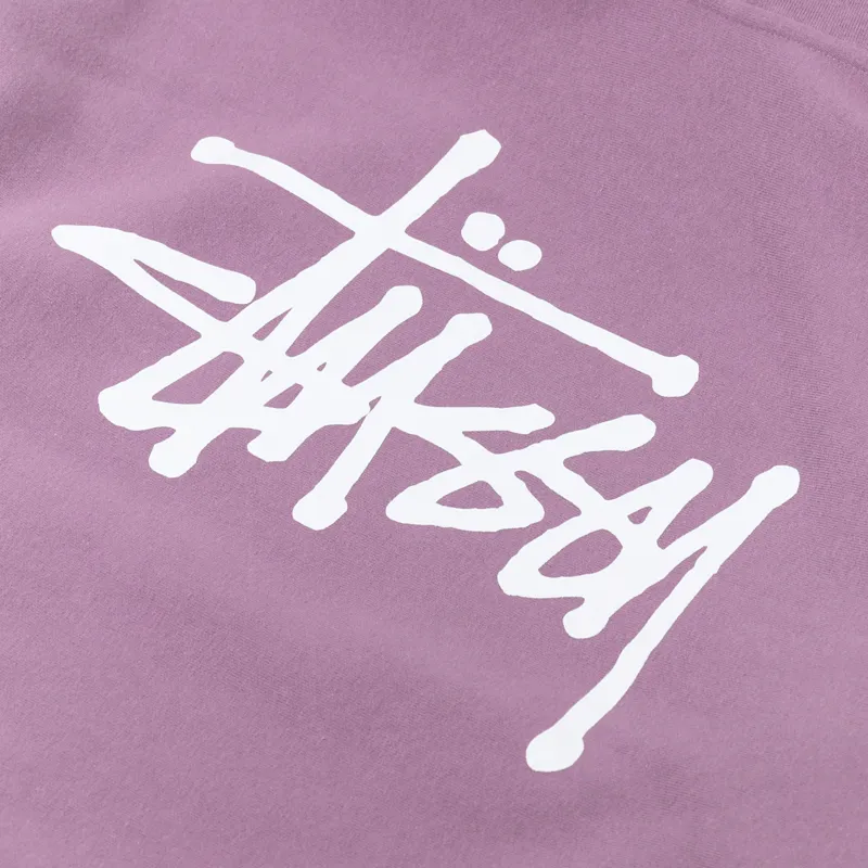 Stussy Basic Hoodie Orchid-5