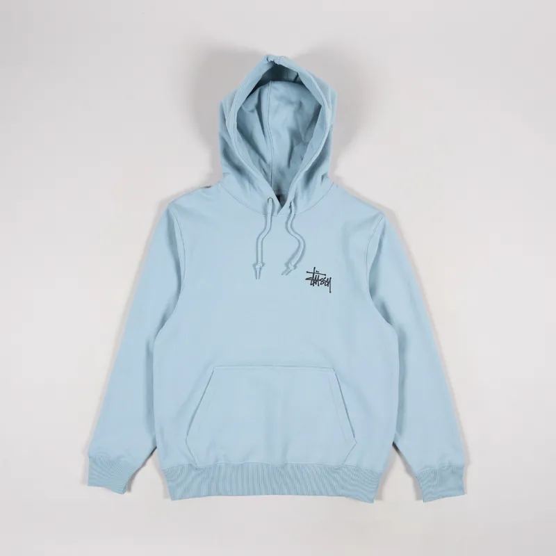 Stussy Basic Hoodie Steel-1
