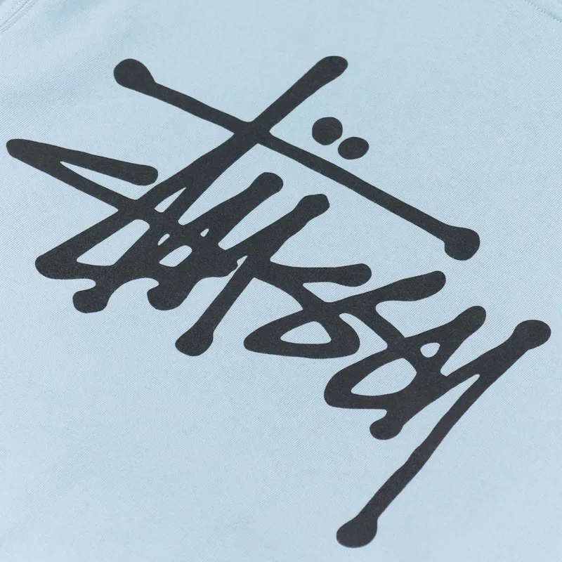 Stussy Basic Hoodie Steel-5
