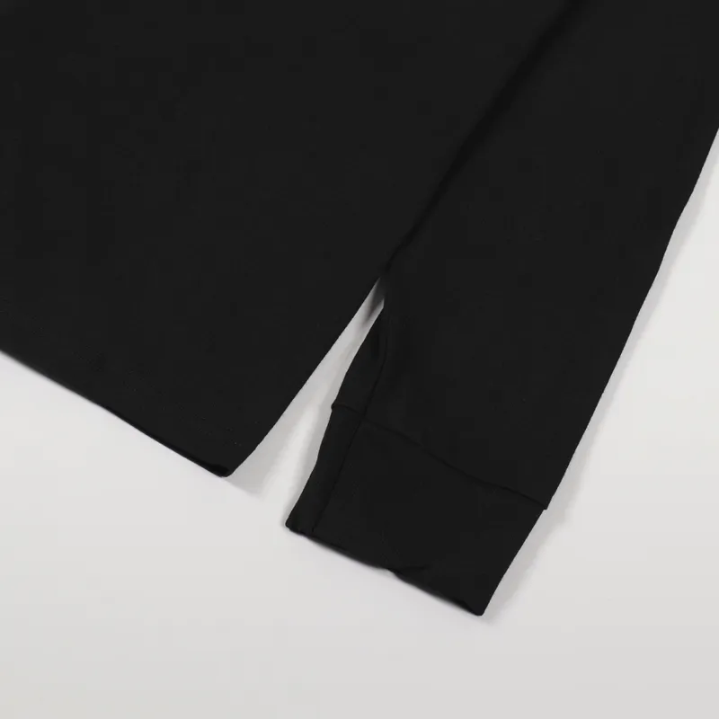 Stussy Basic Long Sleeve T Shirt Black-5