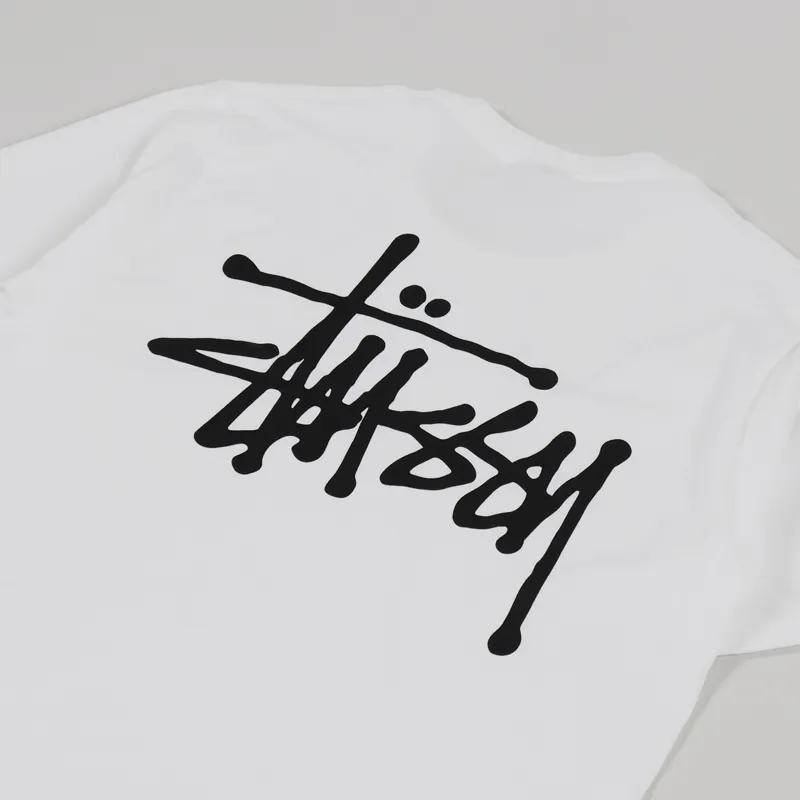 Stussy Basic T Shirt White-2