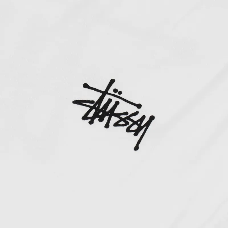 Stussy Basic T Shirt White-4