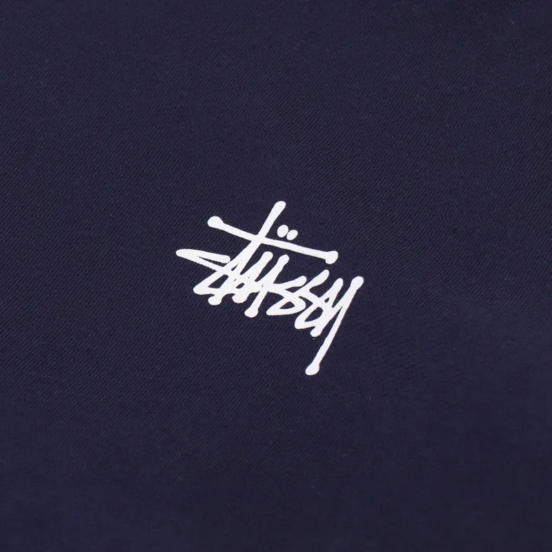 Stussy Basic Crew Sweat Navy-4