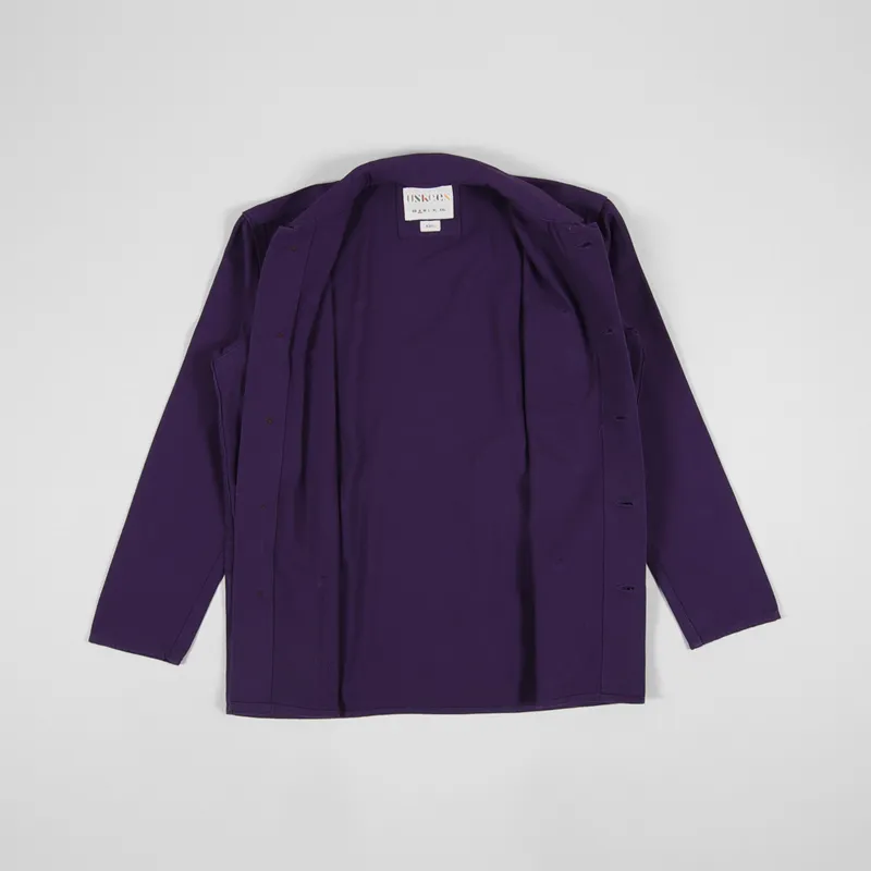 Uskees Buttoned Over Shirt Purple-1