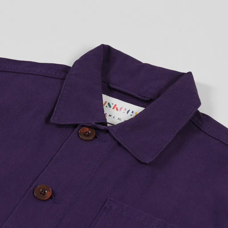 Uskees Buttoned Over Shirt Purple-3