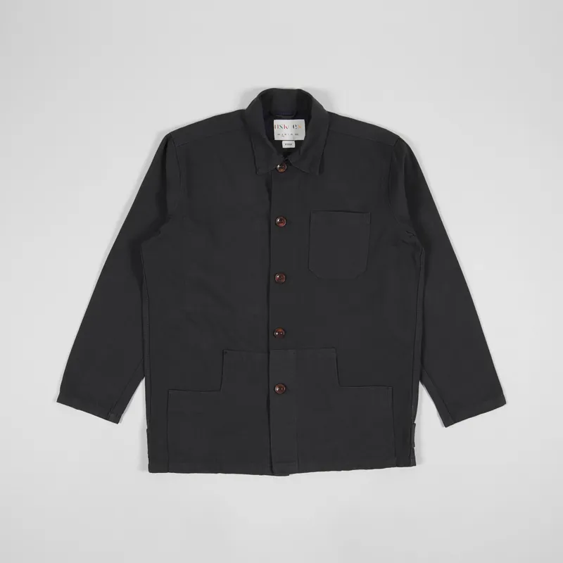 Uskees Buttoned Work Jacket Black