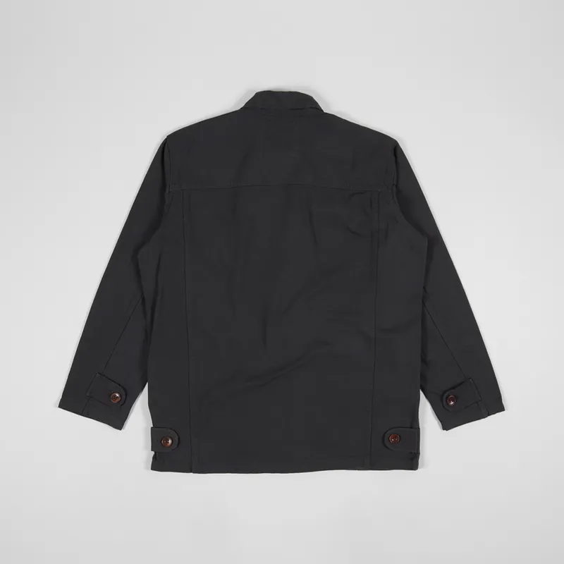 Uskees Buttoned Work Jacket Black-2