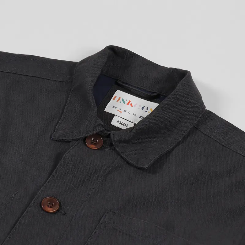Uskees Buttoned Work Jacket Black-8
