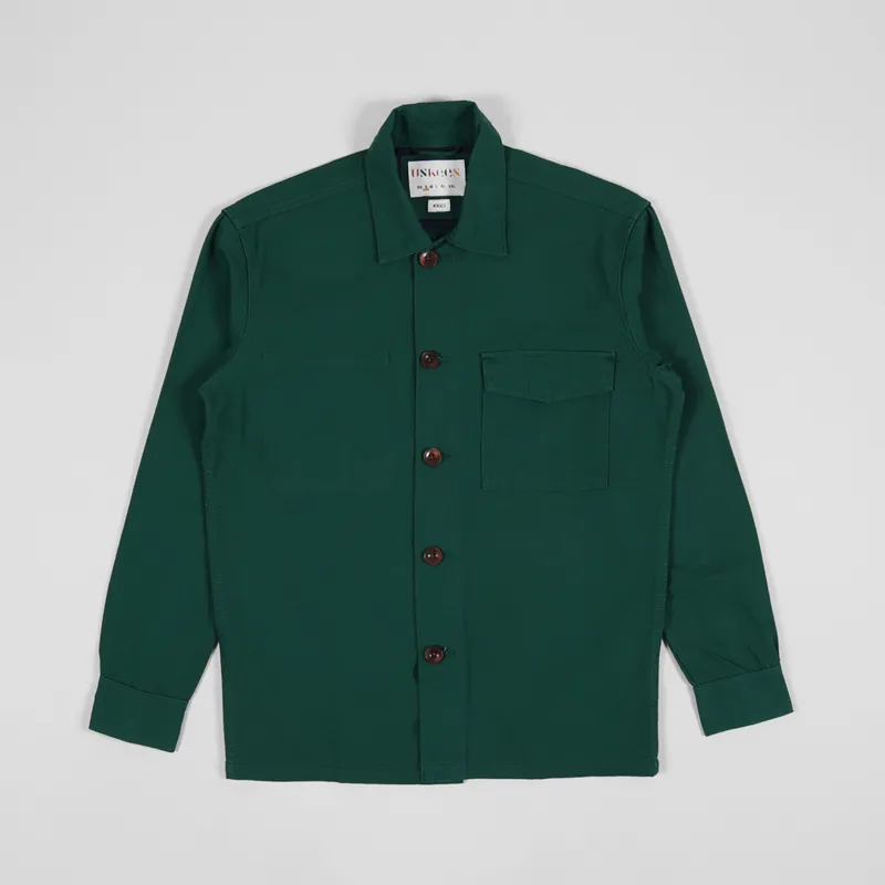 Uskees Buttoned Work Shirt Super Green