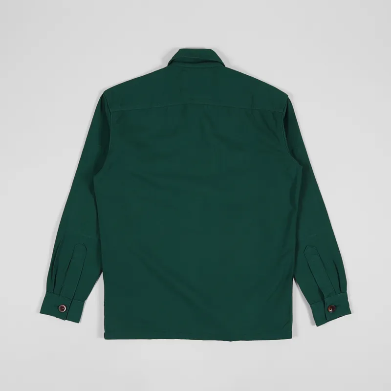 Uskees Buttoned Work Shirt Super Green-2