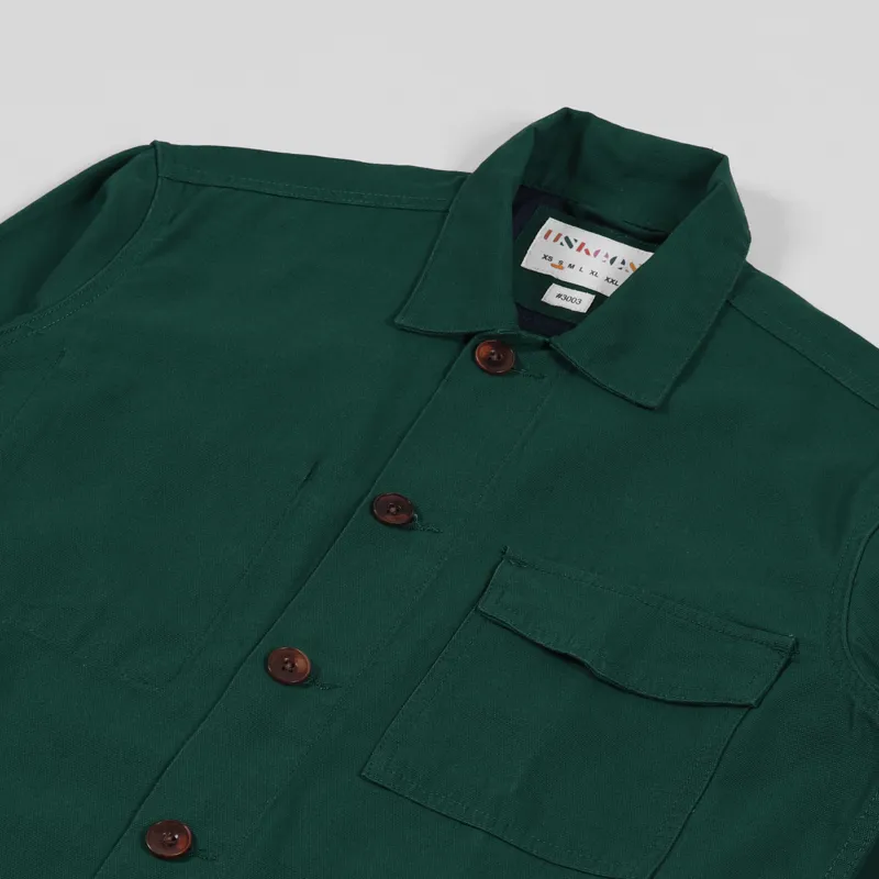 Uskees Buttoned Work Shirt Super Green-3