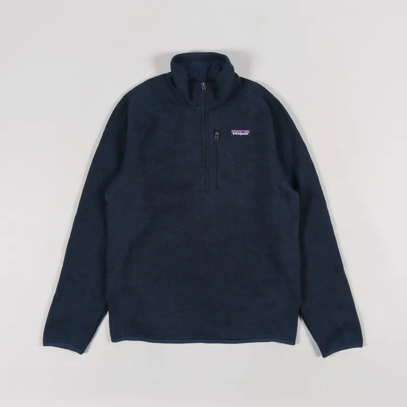 Patagonia Mens Recycled Better Sweater Quarter Zip New Navy