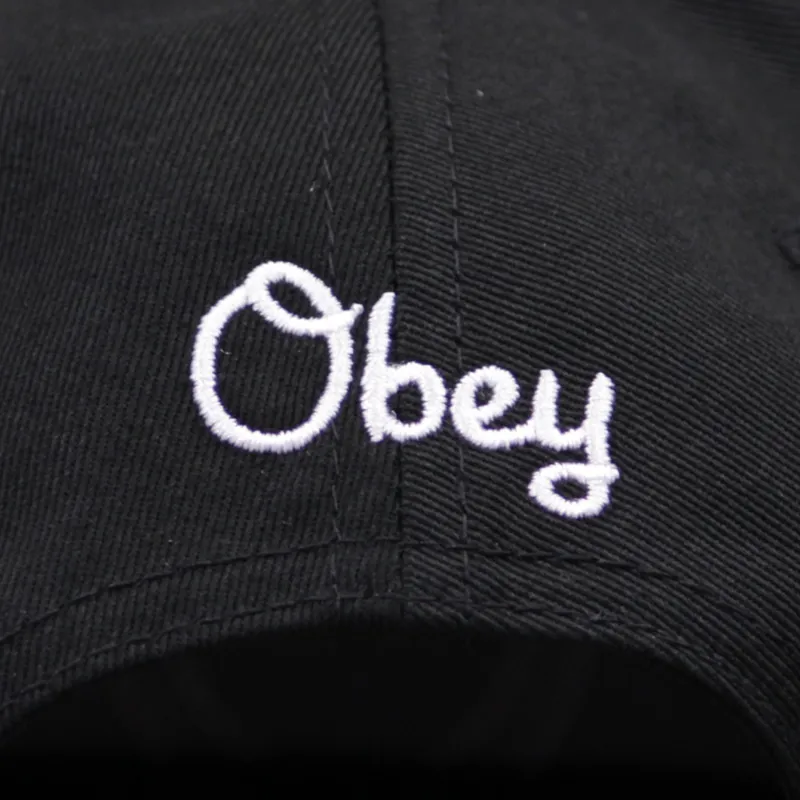 Obey Bullpen Snapback Cap - Black-4