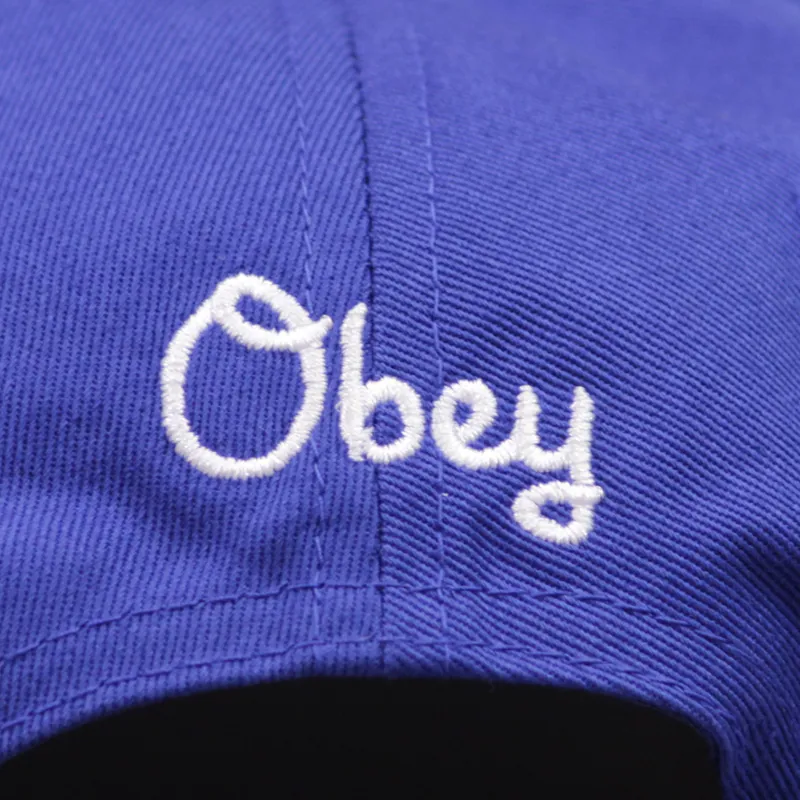 Obey Bullpen Snapback Cap - Royal Navy-4