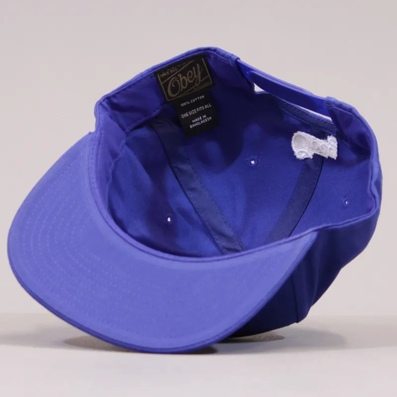 Obey Bullpen Snapback Cap - Royal Navy-5