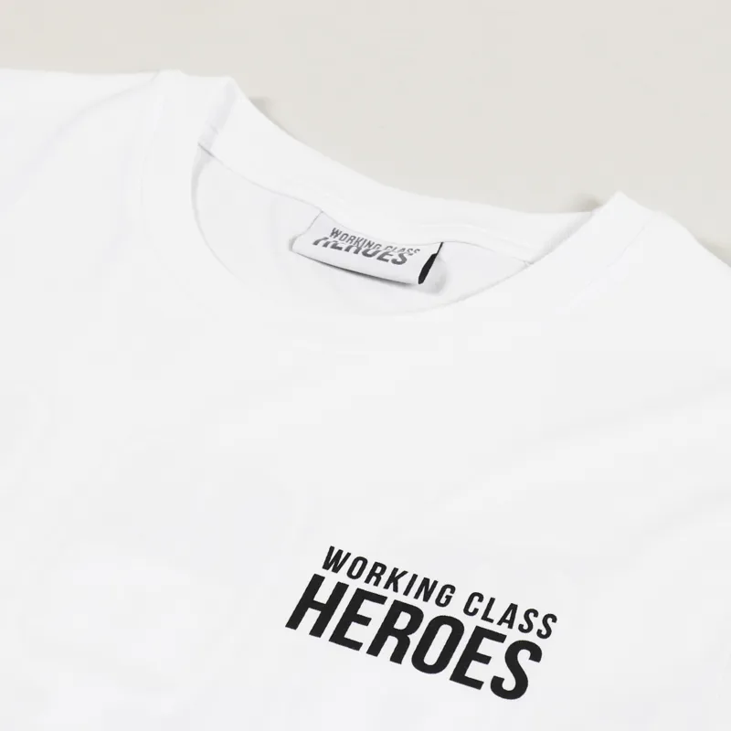 Working Class Heroes Burner T Shirt White-9