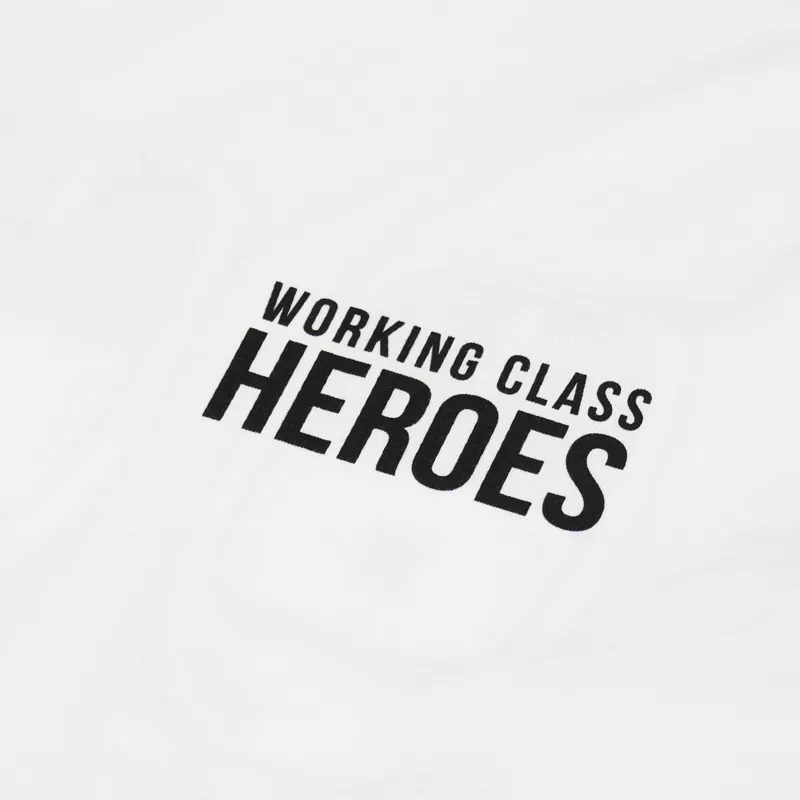 Working Class Heroes Burner T Shirt White-8