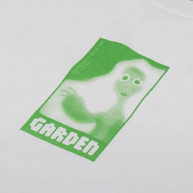 Garden Skateboards Burnsey T Shirt White-2