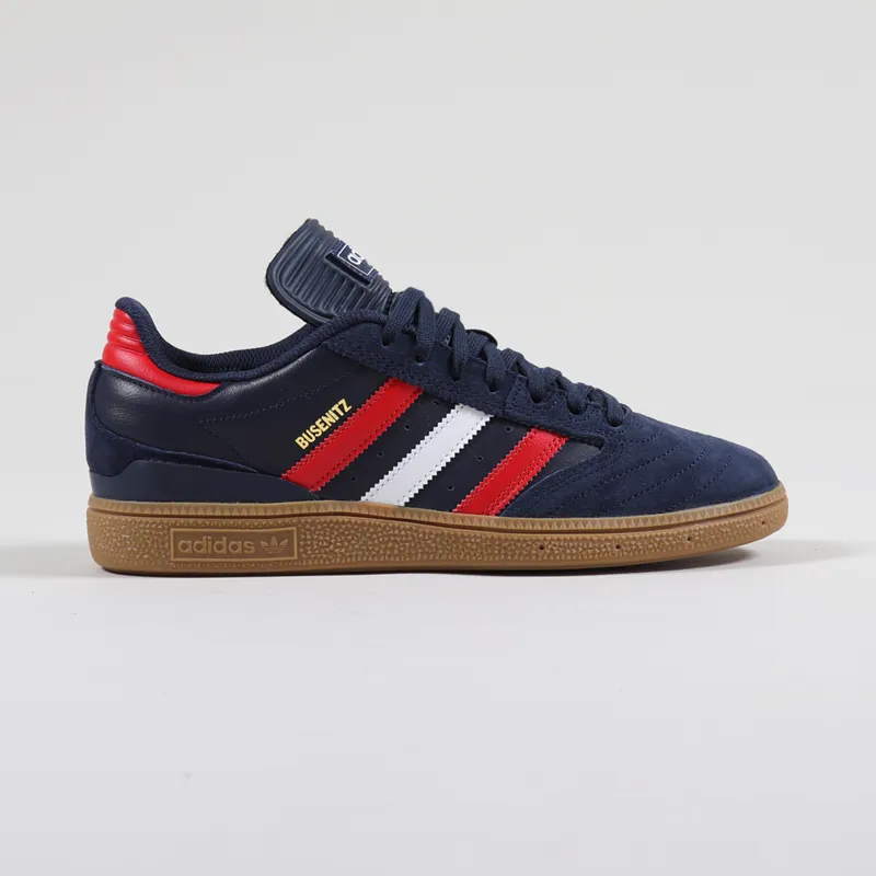 Adidas Skateboarding Busenitz Pro Shoes Navy Scarlet White-3