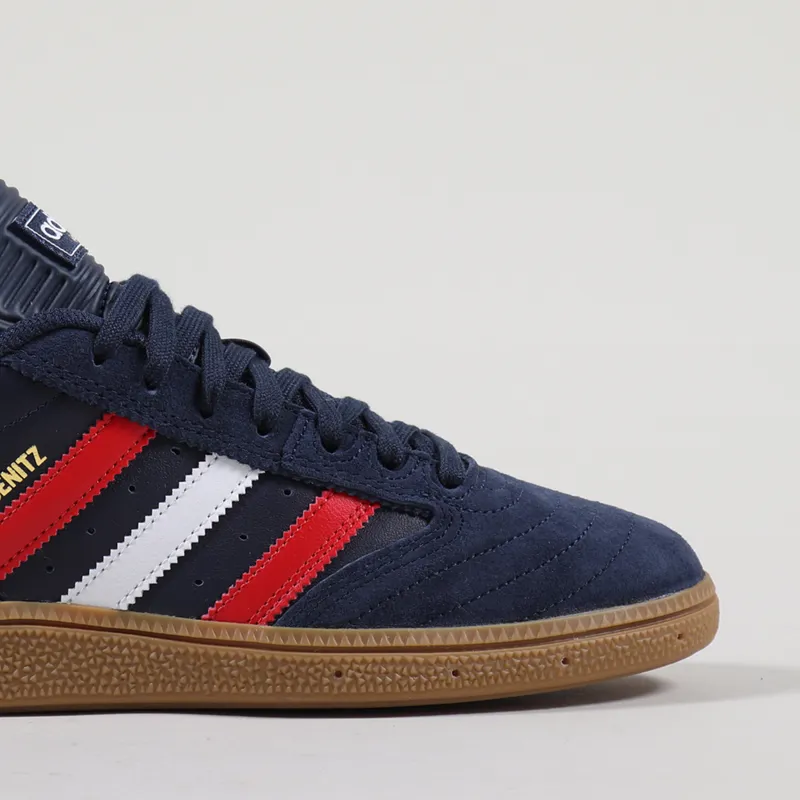 Adidas Skateboarding Busenitz Pro Shoes Navy Scarlet White-5