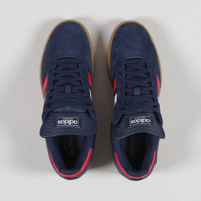 Adidas Skateboarding Busenitz Pro Shoes Navy Scarlet White-6