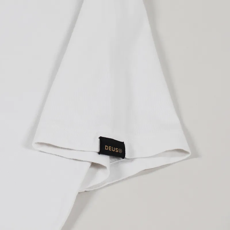 Deus Ex Machina Bush Mechanics T Shirt Vintage White-5