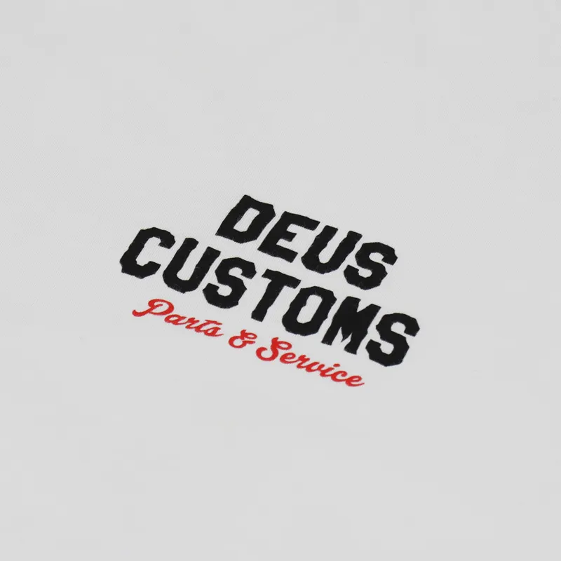 Deus Ex Machina Bush Mechanics T Shirt Vintage White-4